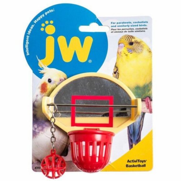 NEW JW Birdie Bird Basketball Bird Toy Parakeet Cockatiel Stimulation Exercise - Picture 2 of 4